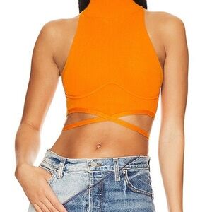 Orange Halter Top